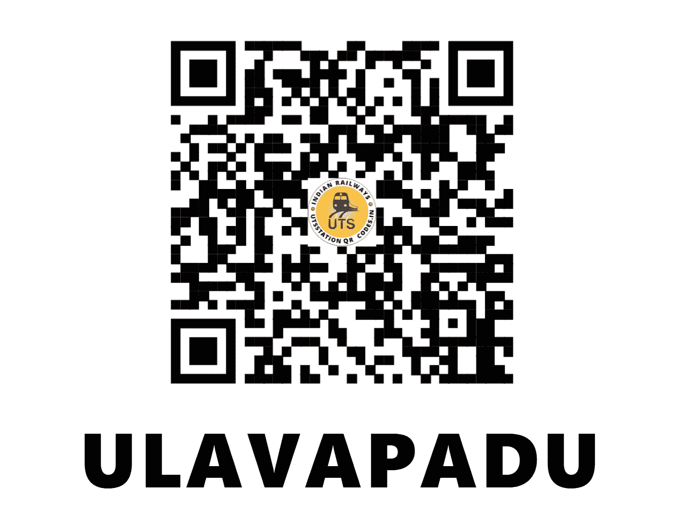 UTS QR Code for ULAVAPADU - UPD (SC - ANDHRA PRADESH)